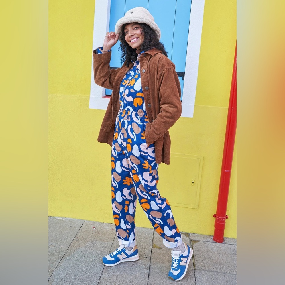Lucy and Yak ‘Eddie’ boiler suit in Mona print.  Limited edition